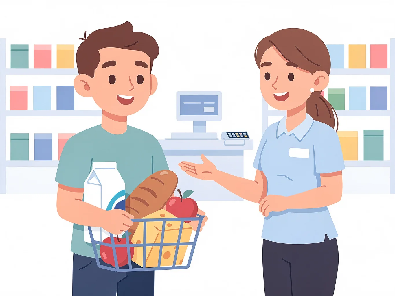 At the Supermarket - Interactive