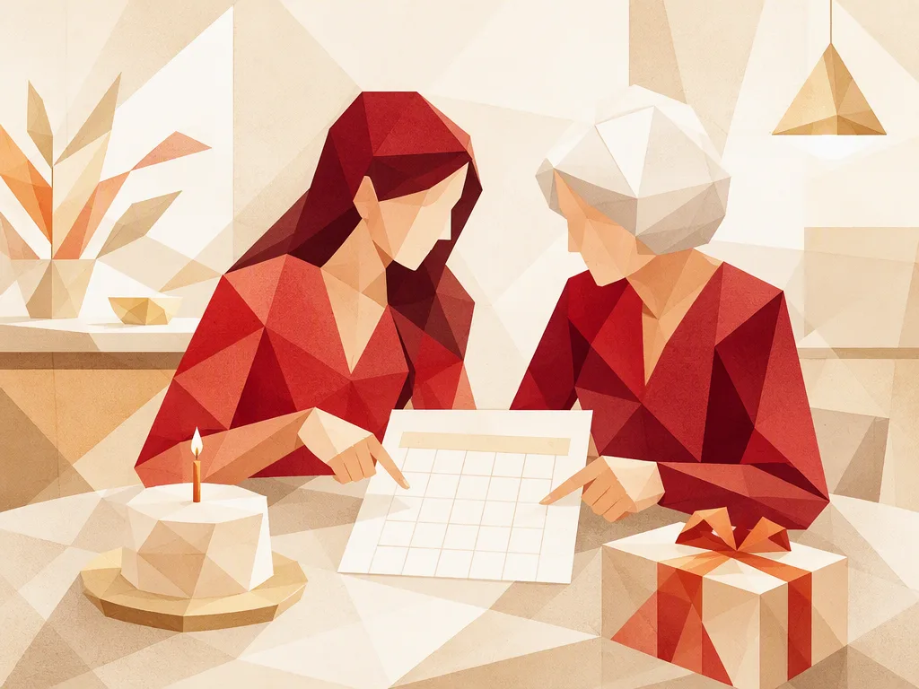 Dates for Visits and Birthdays